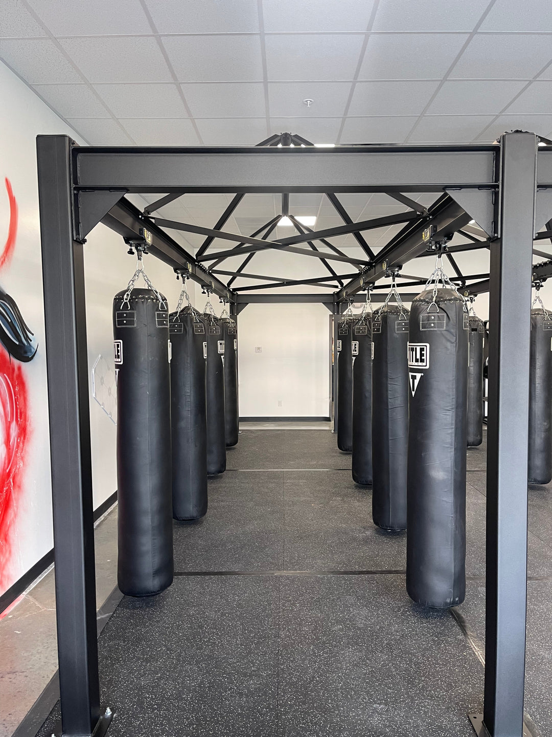 Punching Bag Track Rack