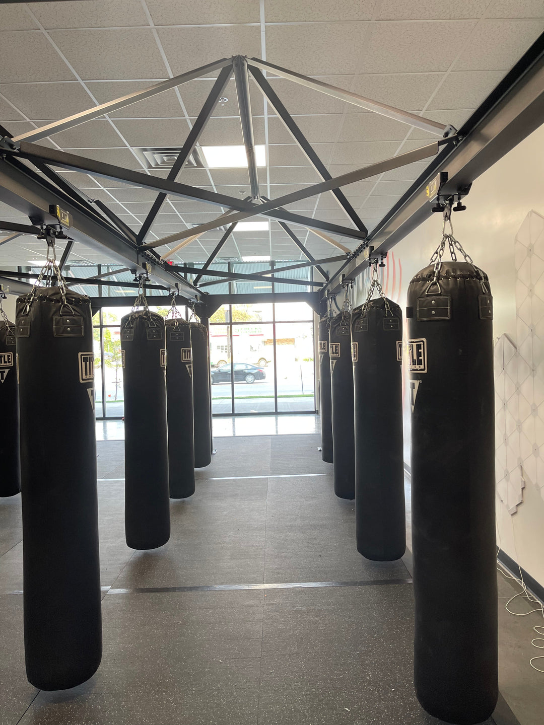 Punching Bag Track Rack