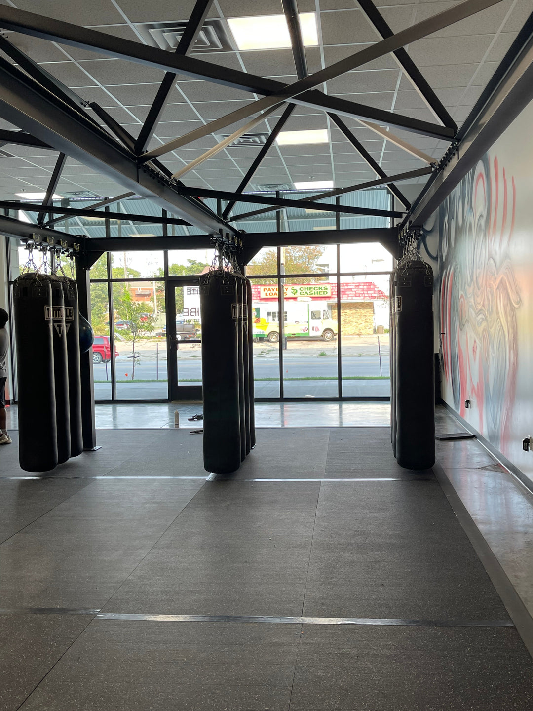 Punching Bag Track Rack