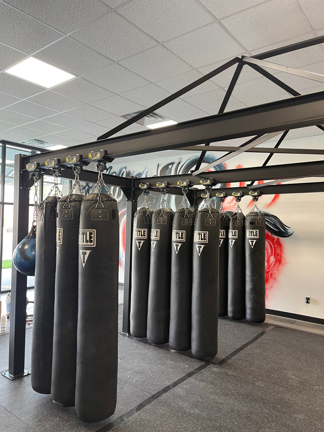 Punching Bag Track Rack