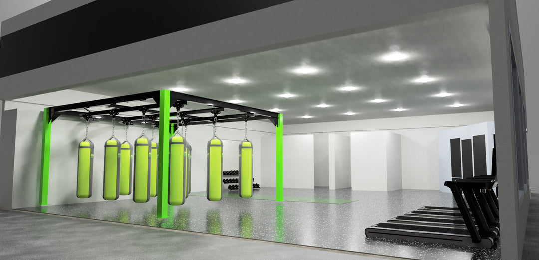 Punching Bag Track Rack
